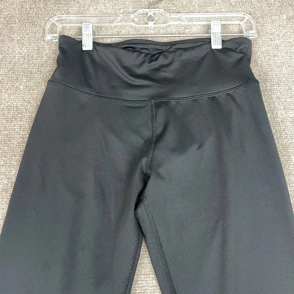 Old Navy Active Powerpress Leggings Girls 2XL 18 Black Mid Rise Go Dry Cool